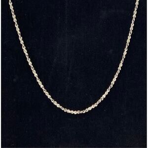 Sterling Silver 30" Twisted Serpentine Necklace 2mm 13.38g Canada